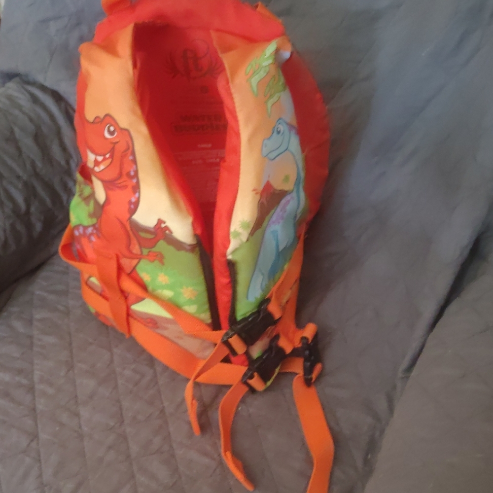 Orange Dinosaur Backpack